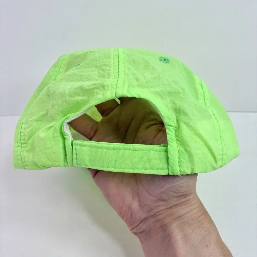 Vintage Original 90s neon green nylon Days of Thunder Movie Promo Hat *READ*